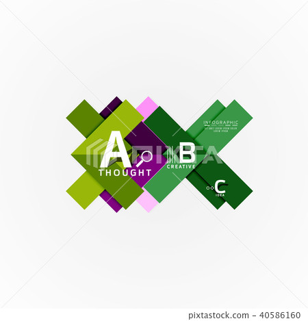 Paper infographic banner template with a b c options, infographics elements Paper infographic banner template with a b c options, infographics elements 40586160