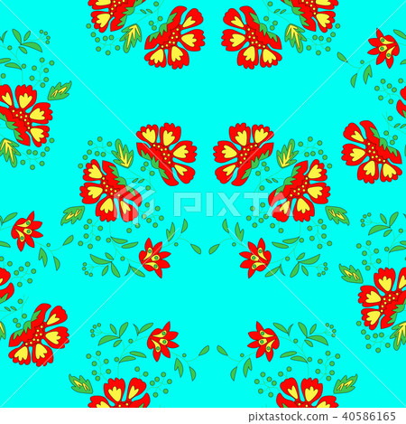Beautiful seamless background with flowers. Beautiful seamless background with flowers. 40586165