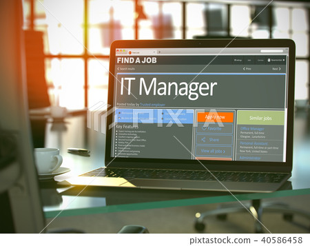 Job Opening IT Manager. 3D. Job Opening IT Manager. 3D. 40586458