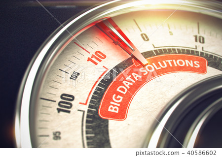 Big Data Solutions - Business Mode Concept. 3D. 40586602