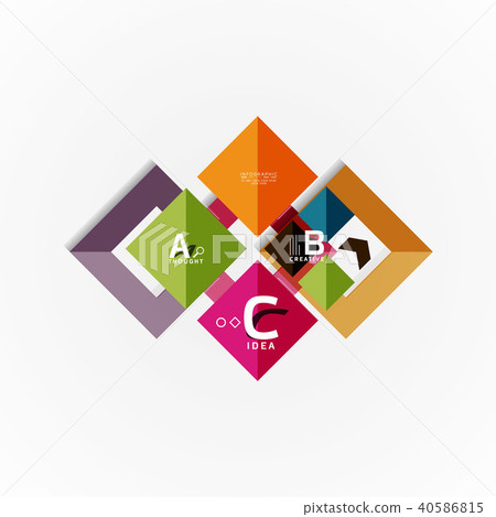 Paper infographic banner template with a b c options, infographics elements Paper infographic banner template with a b c options, infographics elements 40586815