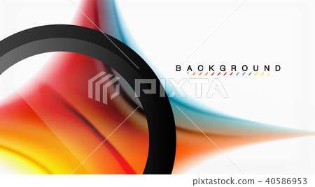 Swirl fluid flowing colors motion effect, holographic abstract background 40586953