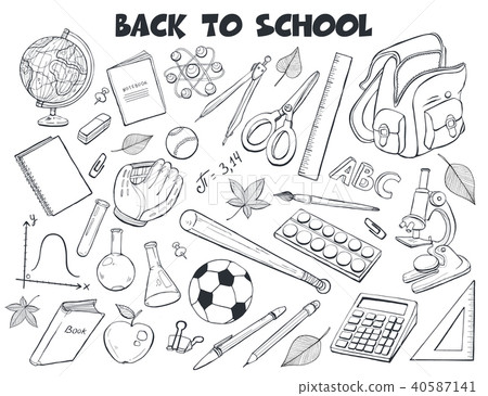 school objects vector collection school objects vector collection 40587141