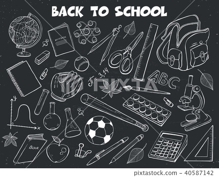 school objects vector collection school objects vector collection 40587142