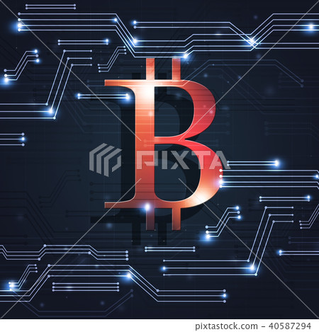 Technology Digital Crypto Currency-插圖素材 [40587294] - PIXTA圖庫