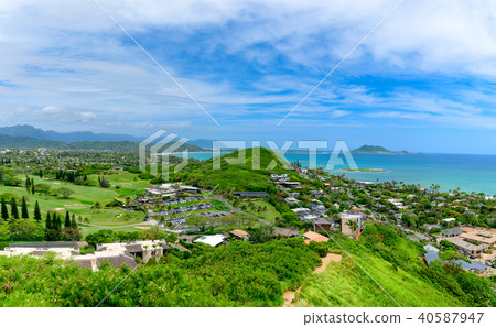 夏威夷歐胡島凱盧阿·拉尼凱海灘“天堂之海” 夏威夷歐胡島凱盧阿·拉尼凱海灘“天堂之海” 40587947