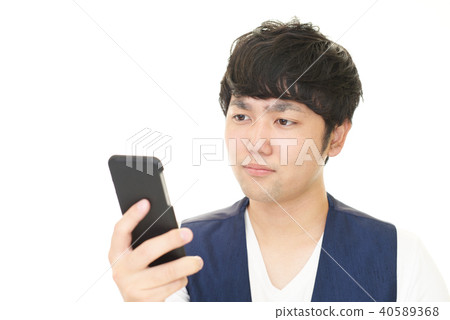 Men with smartphones Men with smartphones 40589368
