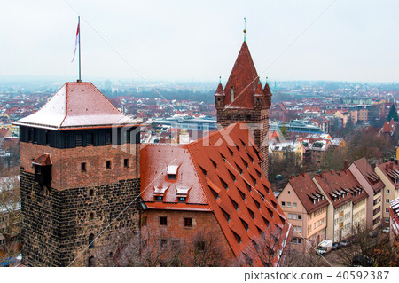 Cityscape of Nuremberg, Germany, in a winter day 40592387