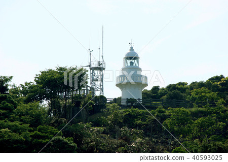 A view of Hinata cape Hosojima lighthouse 40593025