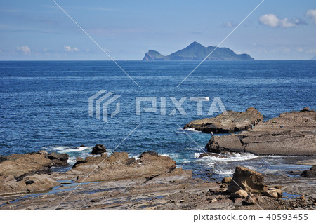 台灣宜蘭四郎海廣山島台灣宜蘭海台灣海 40593455