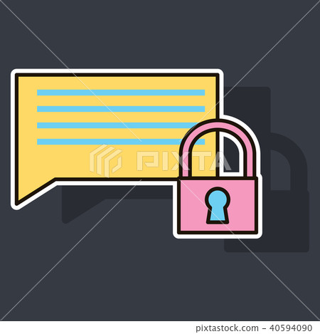 Sticker Spam Outline Symbol On Background. Sticker Spam Outline Symbol On Background. 40594090