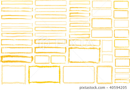 手繪框架黃色 手繪框架黃色 40594205