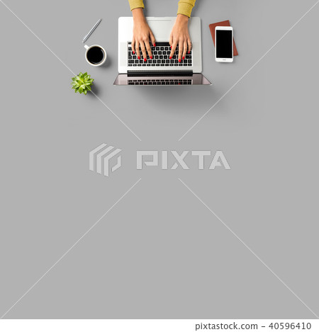 Office desktop with copy space Office desktop with copy space 40596410