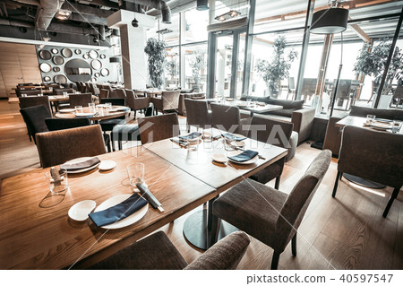The main hall, entrance to the terrace. Restaurant The main hall, entrance to the terrace. Restaurant 40597547