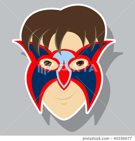 Superhero in Action. Superhero character .  40598077
