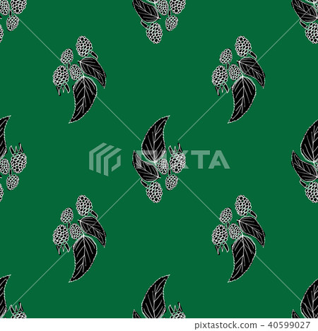 Dewberry pattern hand drawn set Dewberry pattern hand drawn set 40599027