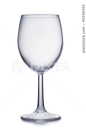 Front view of empty wine glass 40599105