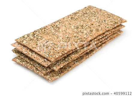 Stack of crispbread 40599112