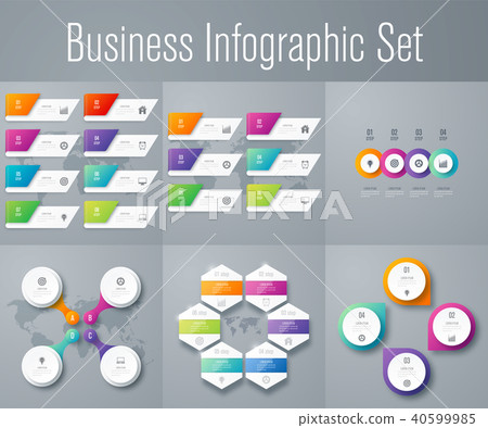 Set with infographics Set with infographics 40599985