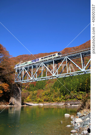Aizu Railway, 4th Okawa Bridge (Fukushima Prefecture, Shimogo-cho) 40600387