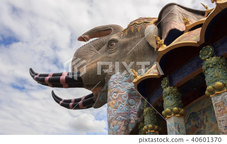 Elephant Pagoda in Thai Temple. Elephant Pagoda in Thai Temple. 40601370