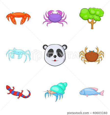 Revitalize icons set, cartoon style 40603160