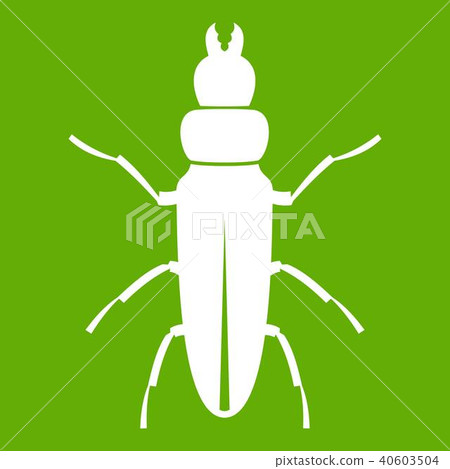 Beetle insect icon green 40603504