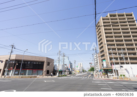 名古屋市天王區都市風景，浪波十字路口，浪波站2號出口 40603636