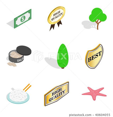 Buy food icons set, isometric style Buy food icons set, isometric style 40604055