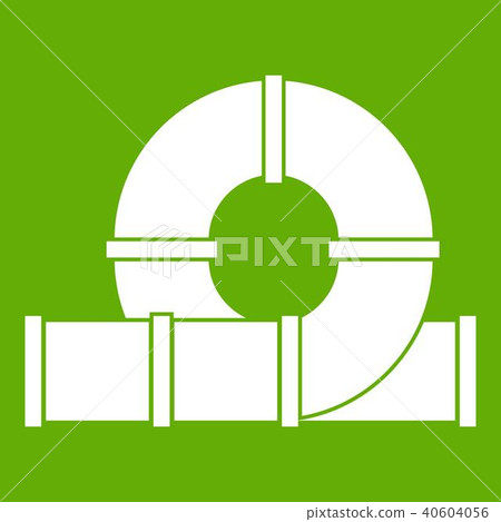Playground slider water tube icon green Playground slider water tube icon green 40604056