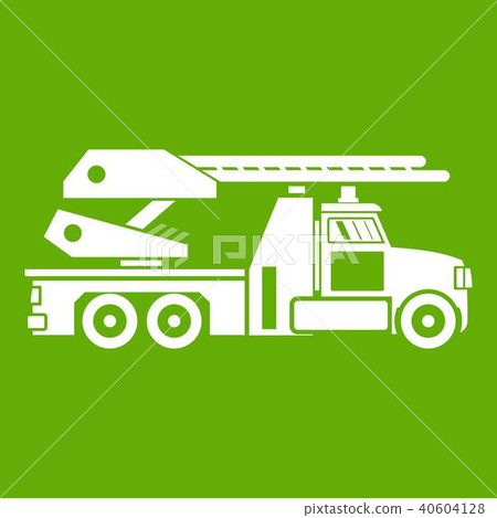Fire engine icon green 40604128
