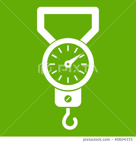 Spring scale icon green 40604355
