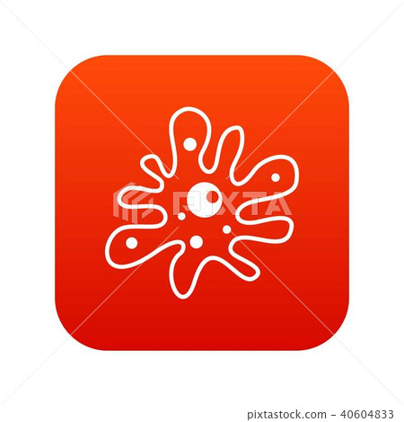 Amoeba icon digital red Amoeba icon digital red 40604833