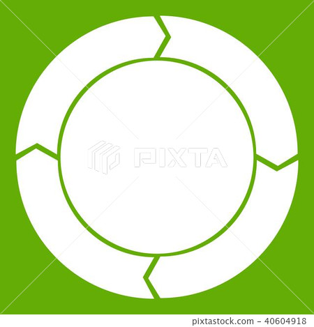 Diagram pie chart with arrows icon green Diagram pie chart with arrows icon green 40604918