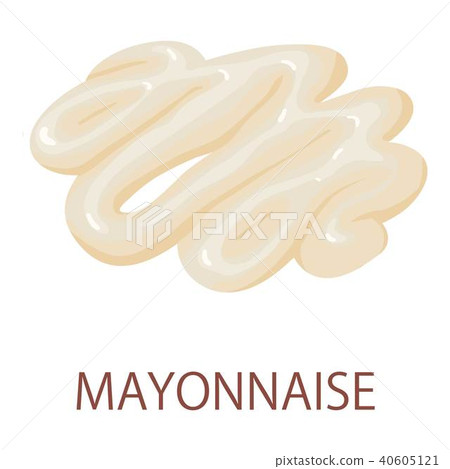 Mayonnaise icon, isometric style 40605121