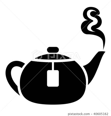 Teapot icon, simple style 40605162