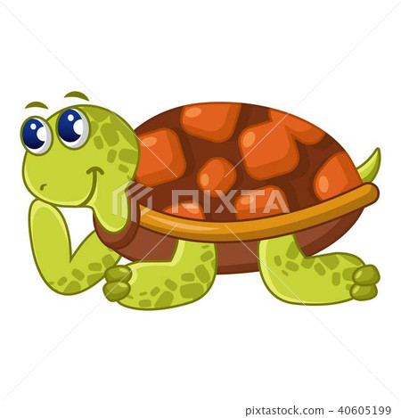 Happy turtle icon, cartoon style 40605199