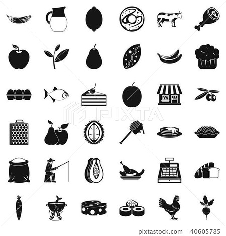 Livelihood icons set, simple style - Stock Illustration [40605785] - PIXTA