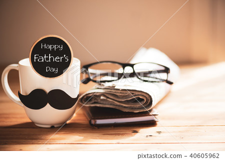 Happy fathers day concept. 40605962