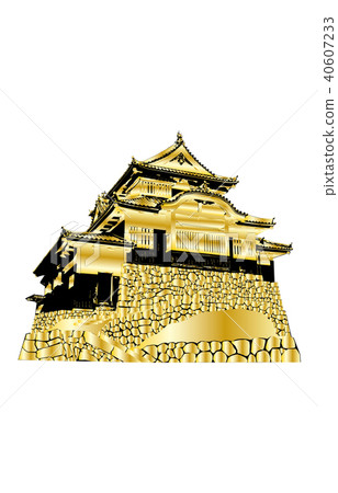 Japanese castle extant castle guardian castle castle castle gold Japanese castle extant castle guardian castle castle castle gold 40607233