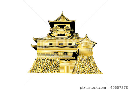 日本城堡現存Tenshu Inuyama城堡金 日本城堡現存Tenshu Inuyama城堡金 40607278