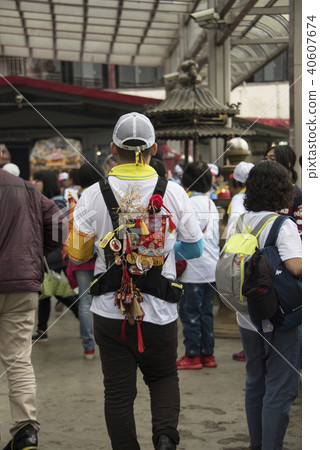廟會神明繞境群眾 廟會神明繞境群眾 40607674