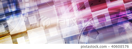 Abstract bright tech geometric web header banner - Stock Illustration ...