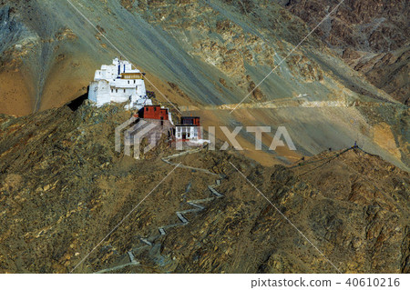 Namgyal or red gompa is Buddhist centre in Leh. 40610216