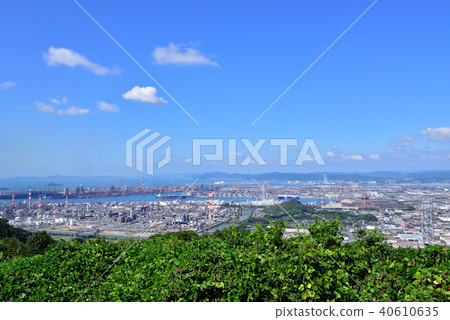從Washuzan天際線看水島工業區 40610635