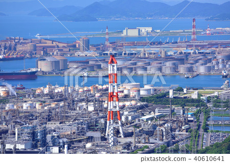 從Washuzan天際線看水島工業區 從Washuzan天際線看水島工業區 40610641