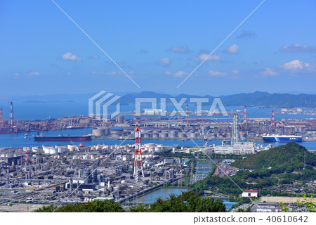 從Washuzan天際線看水島工業區 40610642