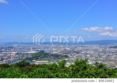 從Washuzan天際線看水島工業區 40610661