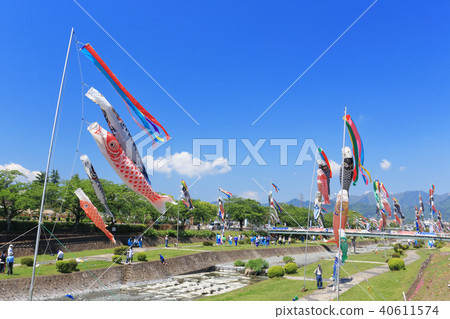 Carp streamers in Chino, Kanagawa Prefecture Carp streamers in Chino, Kanagawa Prefecture 40611574