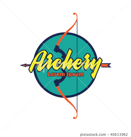 archery logo, vector illustration 40613962